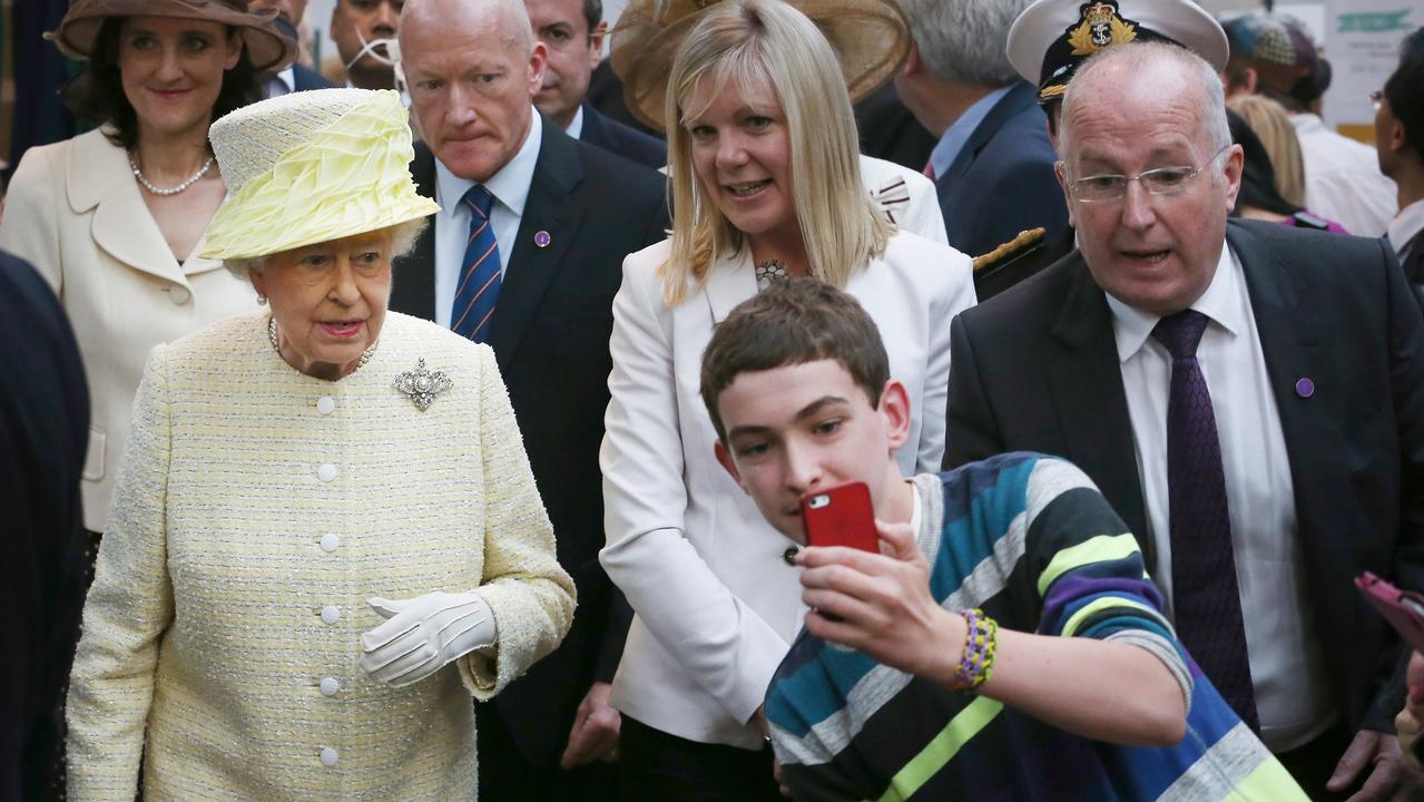 The Queen did not look impressed. Picture: Getty Images.