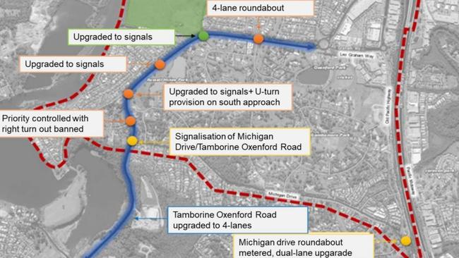 The Oxenford "investigation area" being considered by the Gold Coast City Council for population increases, and infrastructure needed.