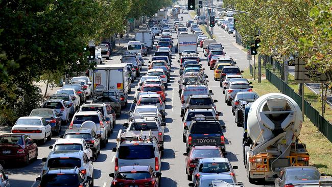 More than 1.1 million people a day drive vehicles to work in Melbourne, and an extra 83,000 people travel as passengers. Picture: Mark Stewart