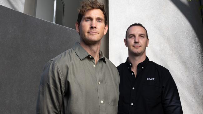 Andrew and Rob Gray have spent the past decade building luxury homes for the who’s who of Brisbane. Picture: David Kelly