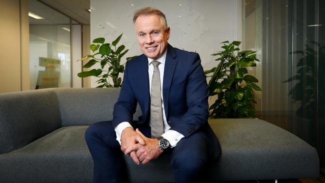 Nib chief executive Mark Fitzgibbon says ‘what we have to learn as a society, just like we do with other disease states, is how to manage it (Covid-19) and get vaccinated’. Picture: Hollie Adams