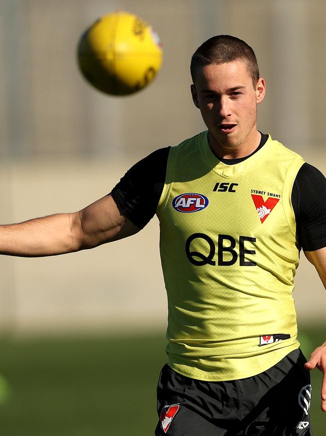 Matthew Ling will make a long-awaited AFL debut this weekend. Picture: Phil Hillyard.