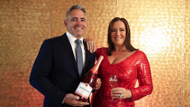 Margaux and Corey Parker  get into the groove for the Gambaro Taittinger Ball. Pics Adam Head