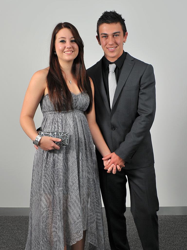 Gaby Matthewson and CJ Chalmers at the 2011 Casuarina Senior College formal at the Darwin Convention Centre. Picture: NT NEWS