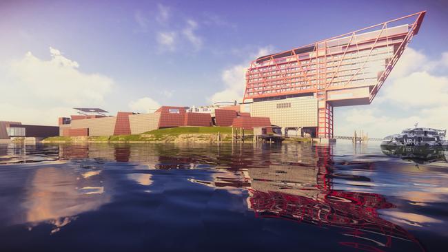 An artist’s impression of Mona’s proposed $400 million five-star hotel. Picture: SUPPLIED