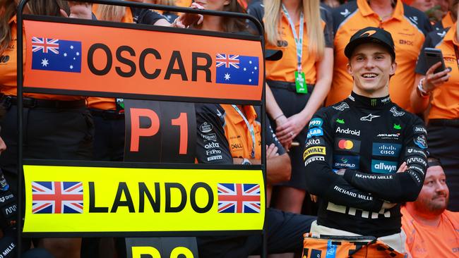 Oscar Piastri is leading the Formula 1 championship standings. Picture: AFP