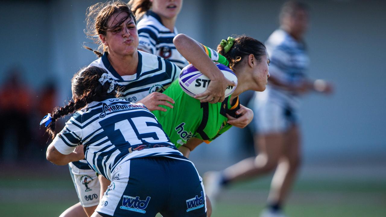 Rose-Maree Goninon as the Palmerston Raiders take on Darwin Brothers in the NRL NT women's grand final. Picture: Pema Tamang Pakhrin