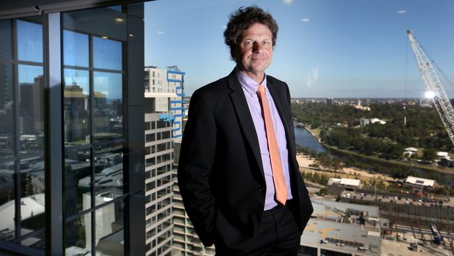 Simon McKeon at his AMP office in November 2015. Picture: David Geraghty