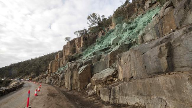 Tasman Highway at Paradise Gorge reopened. Picture: Chris Kidd