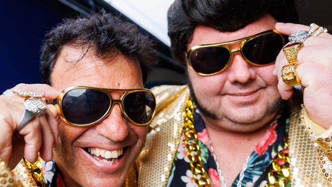 Elvis fansDamian Barden and Luke Barden. Picture: David Swift