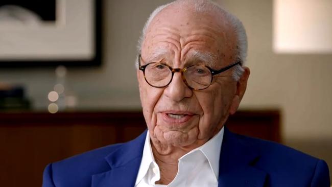 Rupert Murdoch spoke to Sky News Australia to mark the 60th anniversary of The Australian newspaper. Picture: Sky News Australia