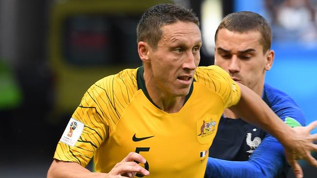 Socceroos veteran Mark Milligan has been re-energised to play on under new coach Graham Arnold. Picture: AAP