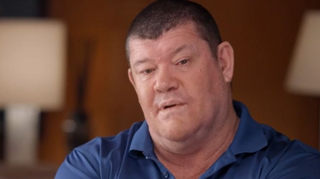 James Packer on spotlight. Picture: Channel 7