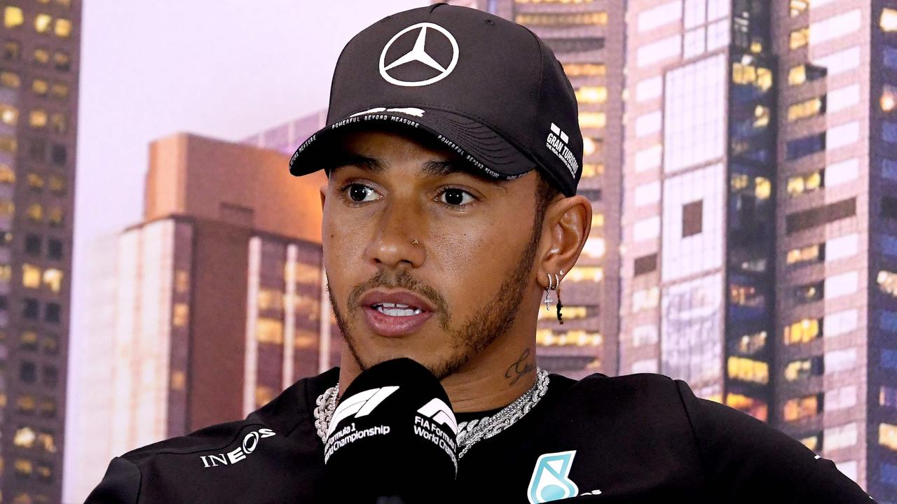 Lewis Hamilton has called on his fellow drivers to speak out. (Photo by William WEST / AFP)