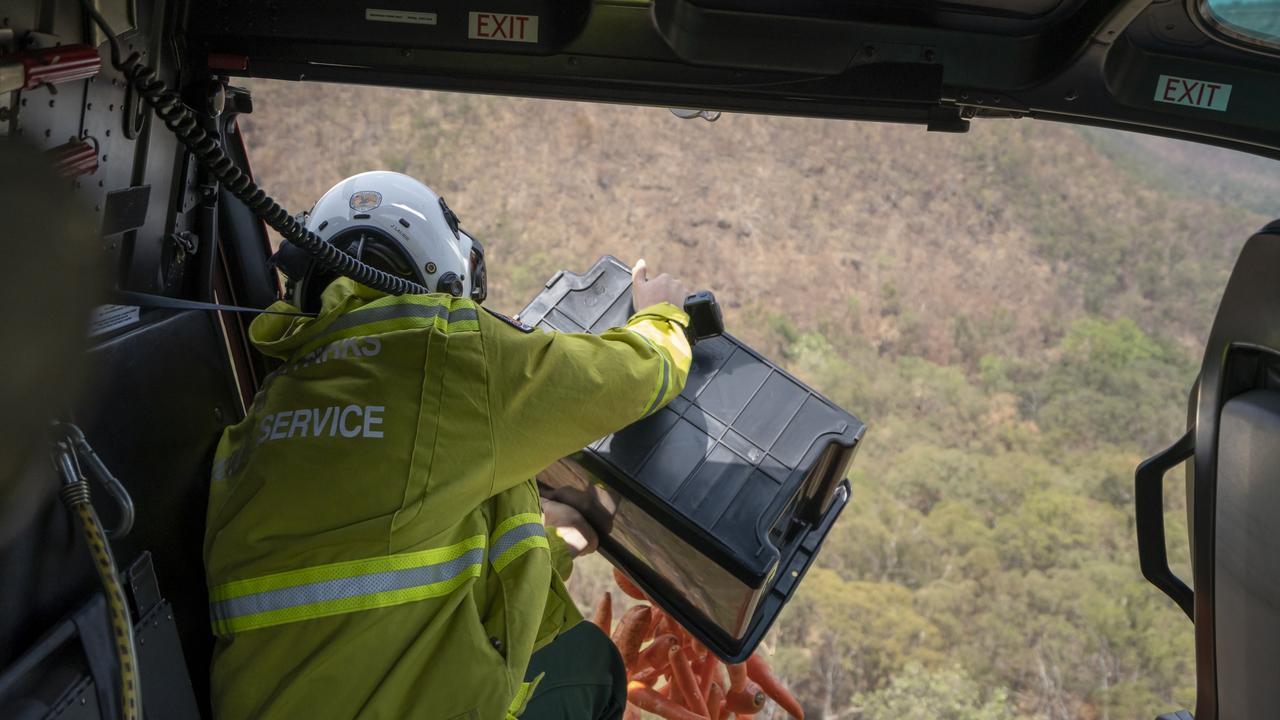 The produce was dropped by plane. Picture: NSW Environment Minister, Matt Kean