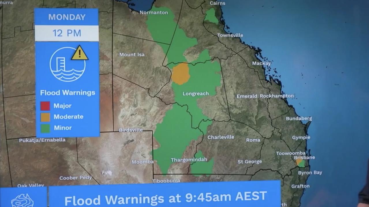 Flood warnings are in place. Picture: BOM.