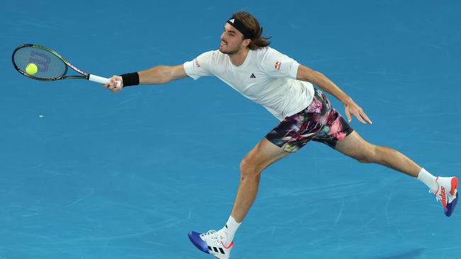 Stefanos Tsitsipas has started slowly. Picture: Getty Images