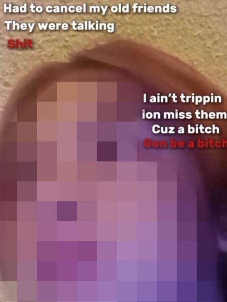 A screenshot from a video allegedly created by bullies of a western Sydney schoolgirl. Picture: Supplied