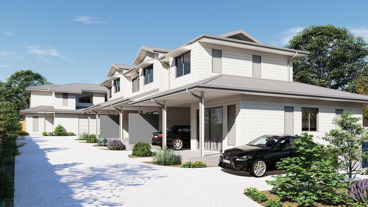 An artist impression of a Cooroy unit development that was launched by now unlicensed builder Travis Drenth before his company went into liquidation.