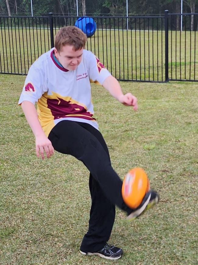 The Nambour Special School skipper Kaleb Harcuss.