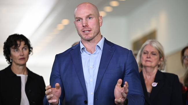 ACT Senator David Pocock says a tax on unrealised gains is not the best way to ensure the super tax concession system is working fairly. Picture: NewsWire / Martin Ollman
