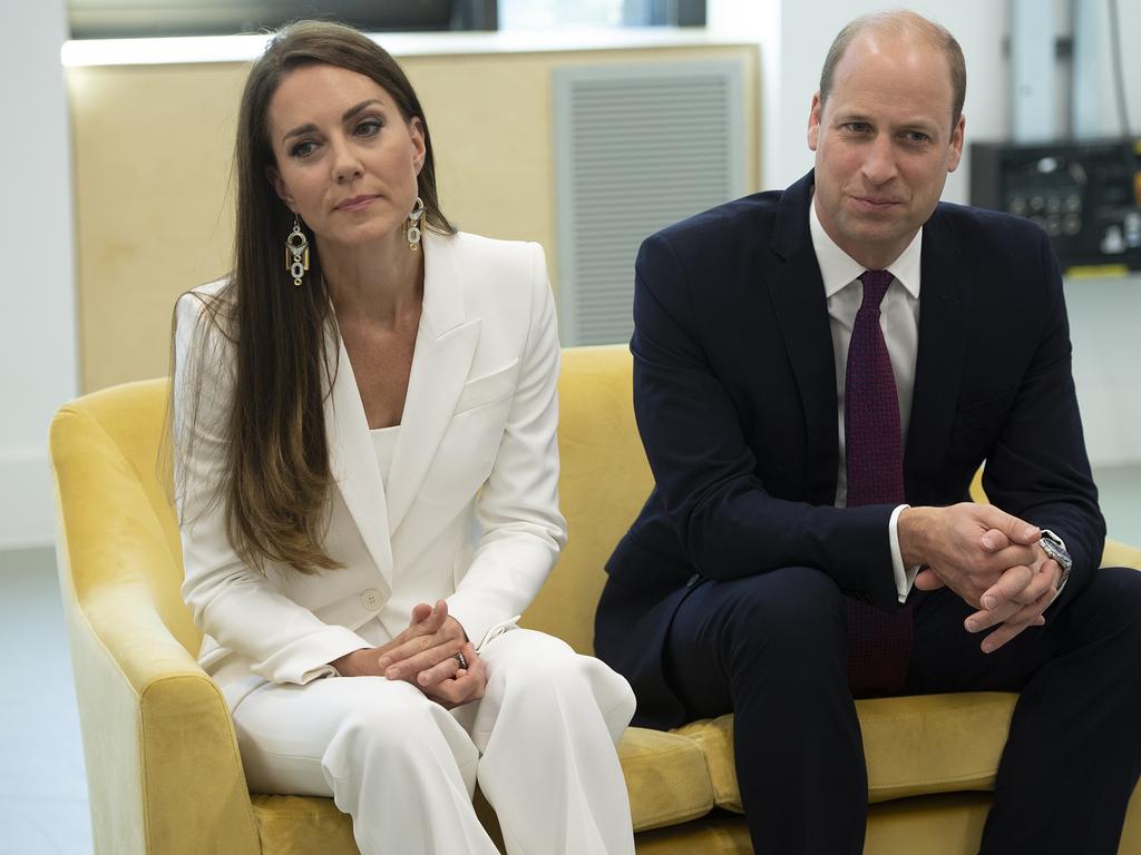 The couple later visited a children’s hospice. Picture: Getty Images