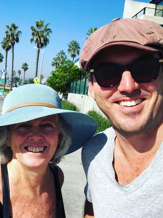 He was on holidays in LA with his family after celebrating Karl’s wedding. Picture: Instagram/@peter_stefanovic