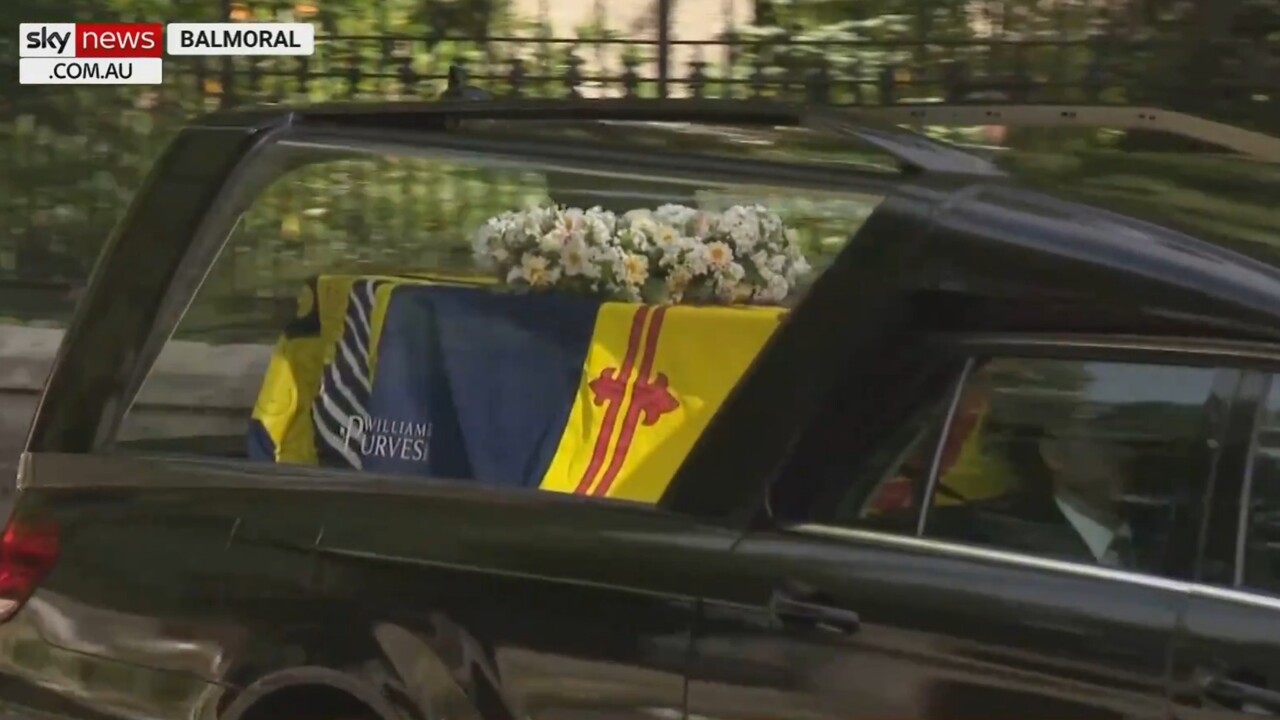 Queens Coffin Departs Balmoral Castle The Australian