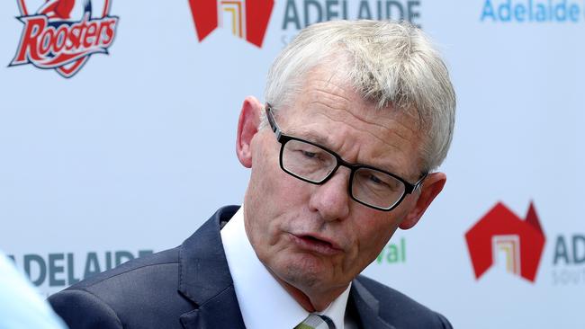 20/11/16 NRL Head of Football Brian Canavan talks to media at at the Adelaide Oval. The Sydney Roosters and Melbourne Storm will play a NRL game at the Adelaide Oval next year. photo Calum Robertson