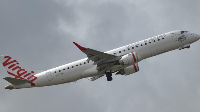 Paul Sant, 19, allegedly made a Virgin Australia plane abort its landing in Melbourne with a hoax call. / Picture: Peter Parks/AFP