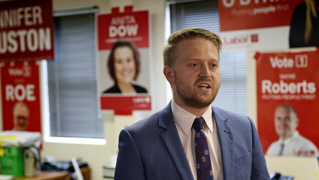 Tasmanian ALP state secretary Stuart Benson. Picture: LUKE BOWDEN