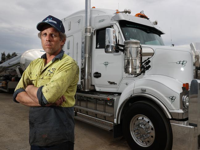 Truck driver Nathan Wilson wants to get the jab as soon as possible. Picture: Liam Kidston