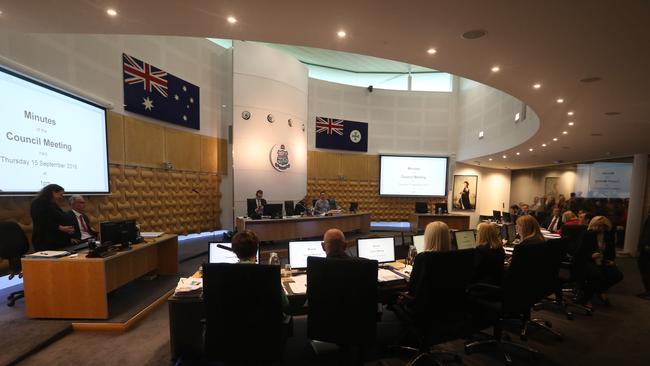 The council chambers at Bundall. Picture: Glenn Hampson