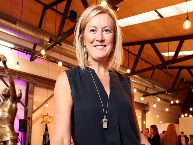 16/04/2019 Netball Australia chief executive Marne Fechner at the season launch in Melbourne.picture : David Geraghty / The Australian.