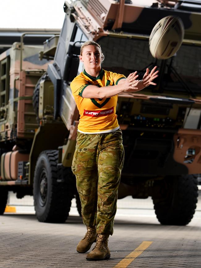 Julia Robinson at Lavarack Barracks. Picture: Alix Sweeney