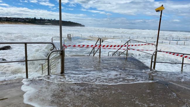 Residents have been warned to stay out of the water due to the risk of stormwater pollutants. Picture: Northern Beaches Council