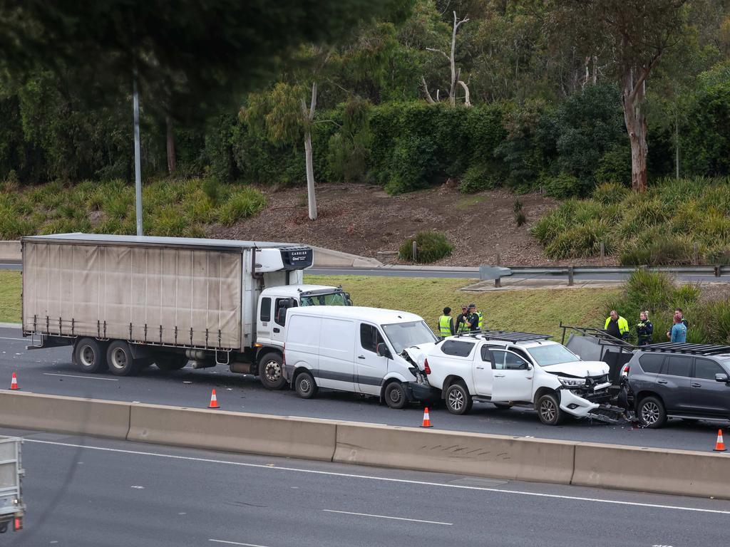 There were major traffic delays following the incident. Picture: Brendan Beckett