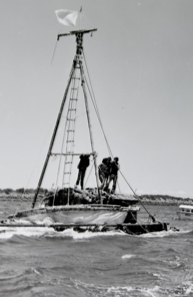 Peter’s greatest news coup was probably the Chronicle’s involvement in the story of La Balsa, a raft that had drifted across the Pacific from Ecuador in 1970.