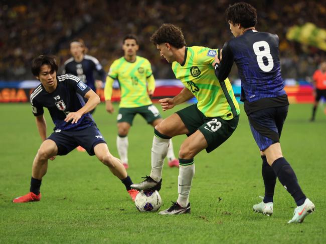 Alessandro Circati enjoyed a strong performance for the Socceroos. Picture: Getty Images