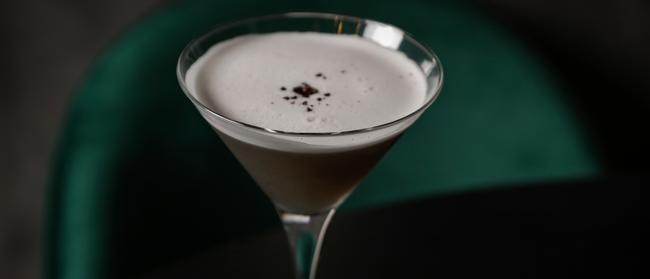 The signature Noir martini that’s dark and elegant and dangerously delicious