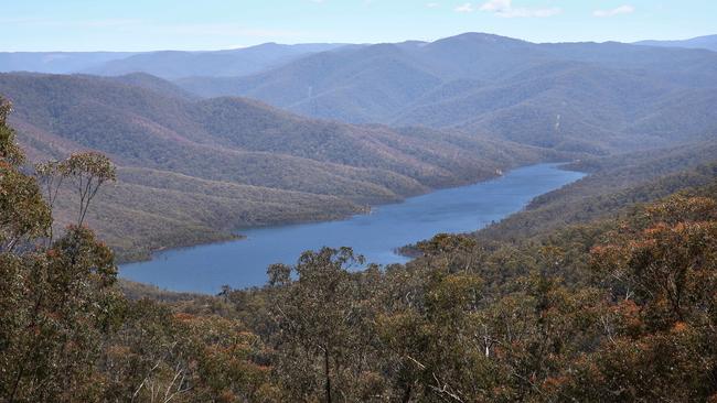 Victorian water storages have dropped below 55 per cent. Picture: Andy Rogers