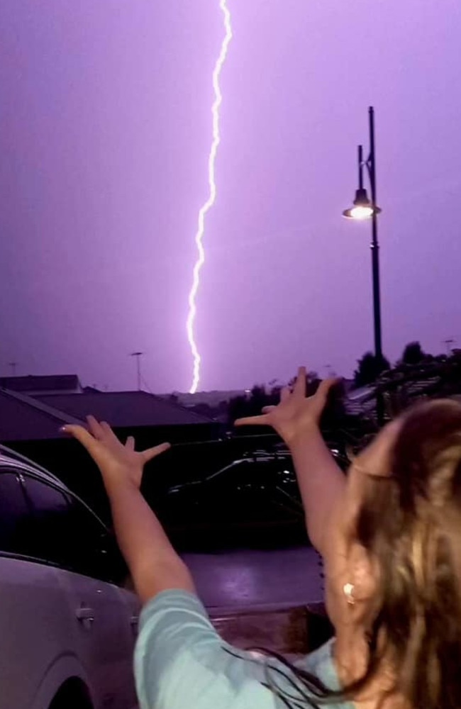 Lightning in Curlewis. Picture: Supplied