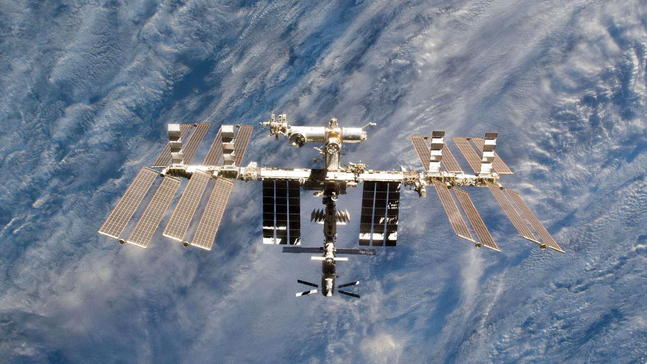 The International Space Station as photographed by an STS-133 crew member on space shuttle Discovery. Picture: NASA/AFP