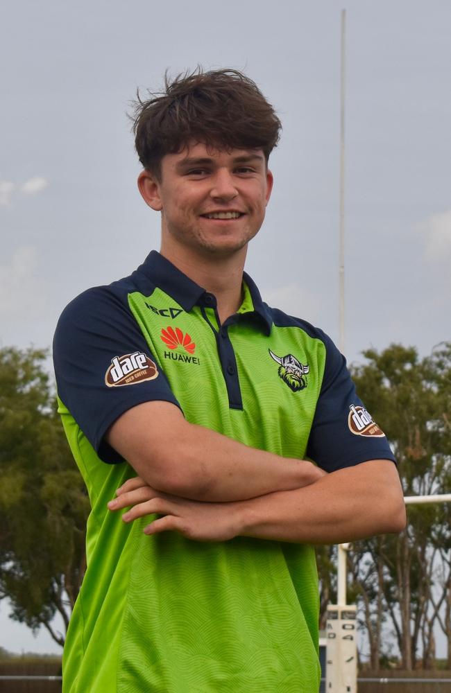 Brady Hazledine, a student of St Patrick's College in Mackay, is a Canberra Raiders academy prospect. September 1, 2021. Picture: Matthew Forrest