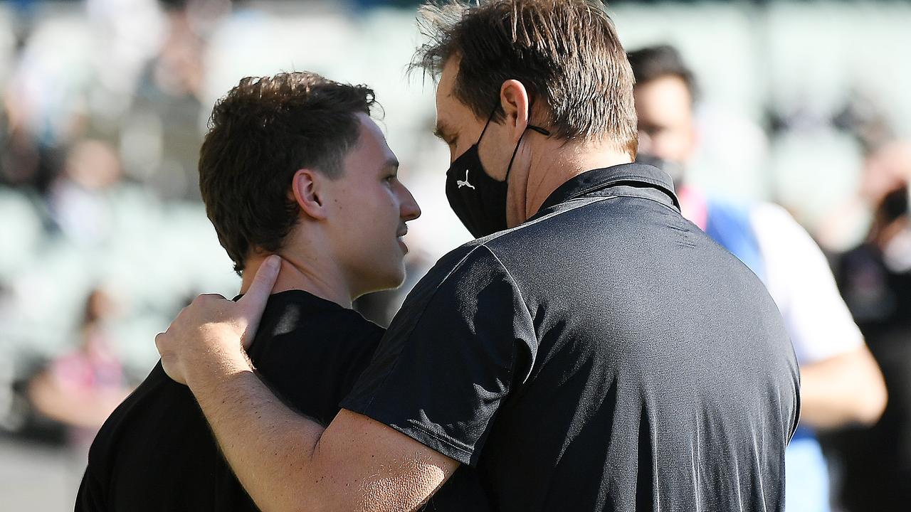 David Teague was left helpless against Port Adelaide, admitting it was his worst lost. Picture: Getty Images