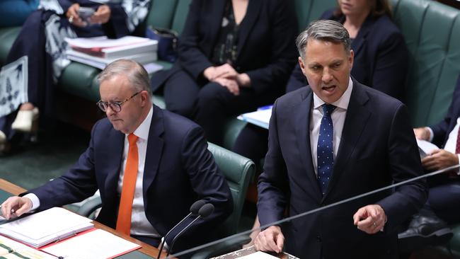 Richard Marles with Anthony Albanese. Picture: NCA NewsWire / Gary Ramage