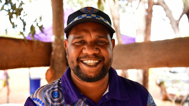 Aboriginal Community Police Officer Tyrus Wunungmurra at Garma Festival 2023. Picture: Zizi Averill