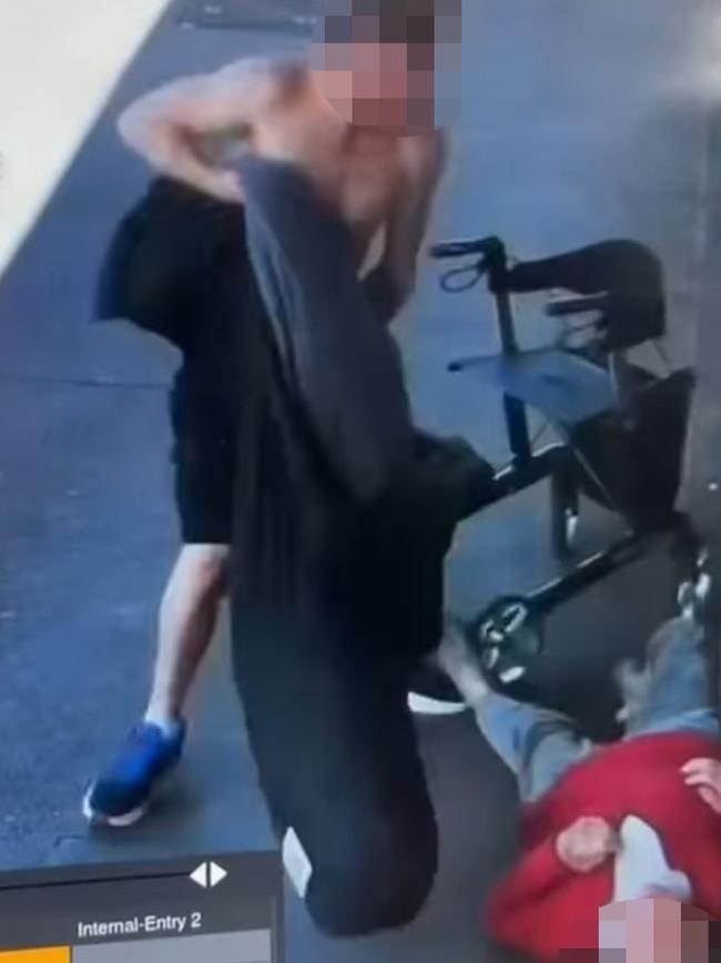 The man was detained by members of the public until he was arrested. Source: Facebook