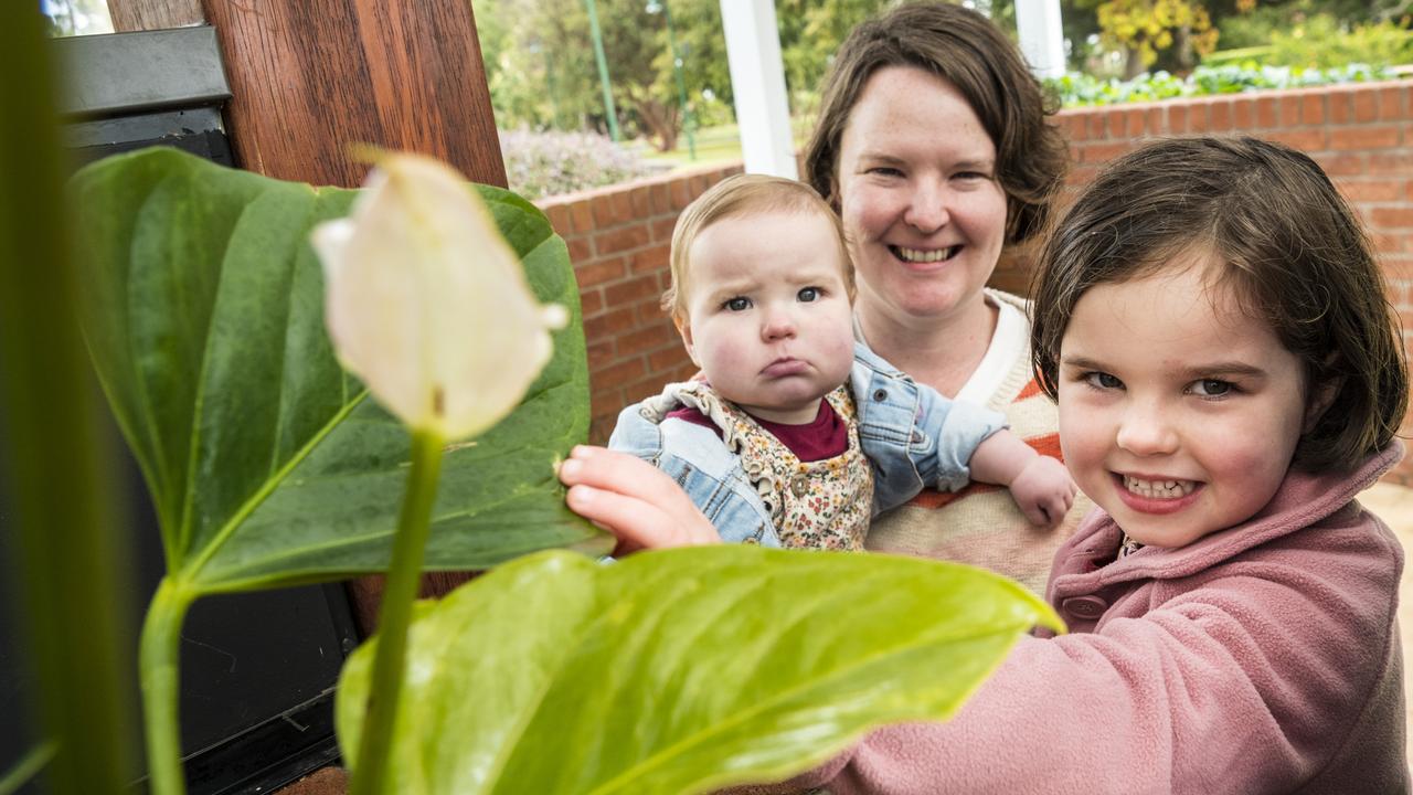 MISSING OUT: Louise Delahunty with daughters Winnie (right) and Dot. Picture: Kevin Farmer