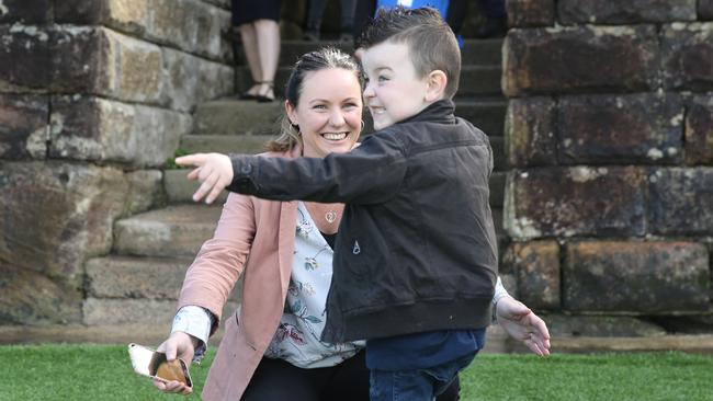 The youngster couldn’t stop smiling all day. Picture: Tim Hunter